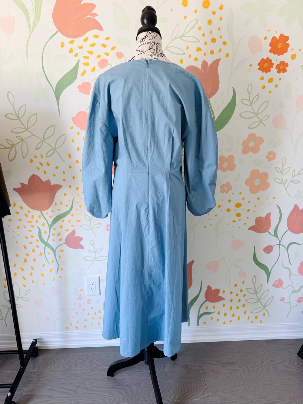 Aritzia Babaton Brighton Poplin Dress | Size M | Light Blue - Picture 10 of 12